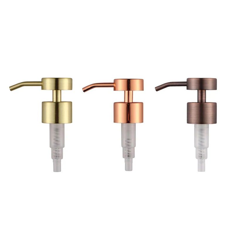 Metal Lotion Pump Body Liquid Soap Cream Pump 24/410 28/410 Thread Finish Washbasin Hand Sanitizer Pump Nozzle