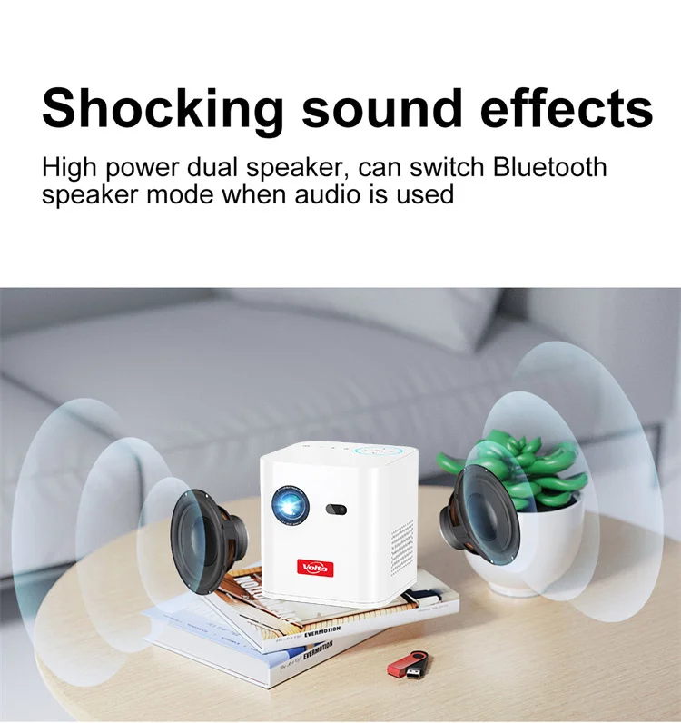 Фабричный смарт-проектор sky 010 Led DLP мини карманный проектор Android WIFI Портативный лазерный для 4K 3D кинотеатра