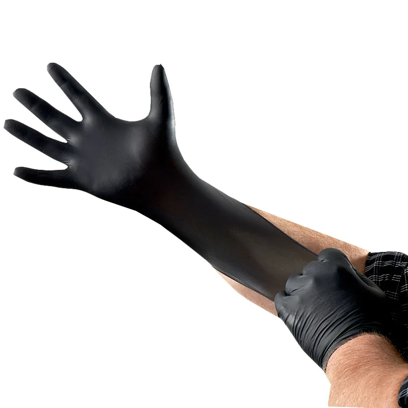 Free Samples Disposable Nitrile  Examination  Glovees in Malaysia black nitrile disposable glovees