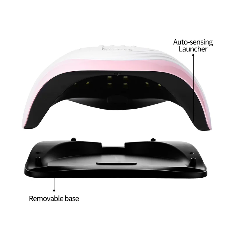 168W LED UV Lamp  Professional Gel UV Light for Nails Dryer Home Salon Nail Art Tools White