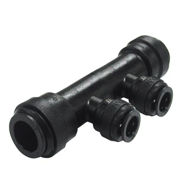 Liyuanpure Acetal Quick Fittings Tee Union Connector 1/4 3/8 1/2 5/16 3/16 5/32 for Beer Drinks Dispensers & Pure Water filter