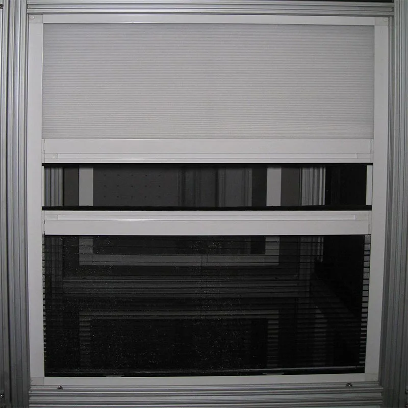 High Quality Custom Windows Plisse System Window Without Bottom Track Mosquito roof Screen