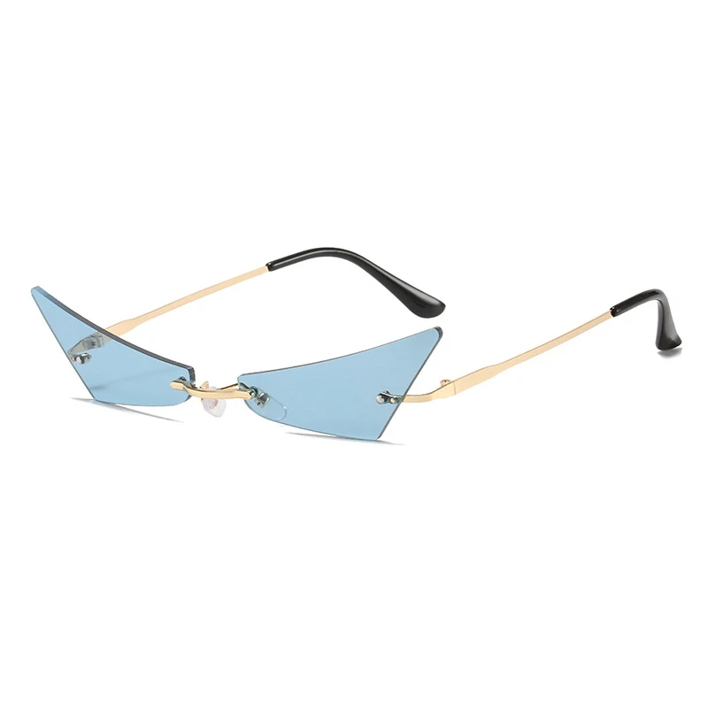 Sunglasses sun glasses rimless designer promotion Popular square nen Fashion Metal women Sunglasses