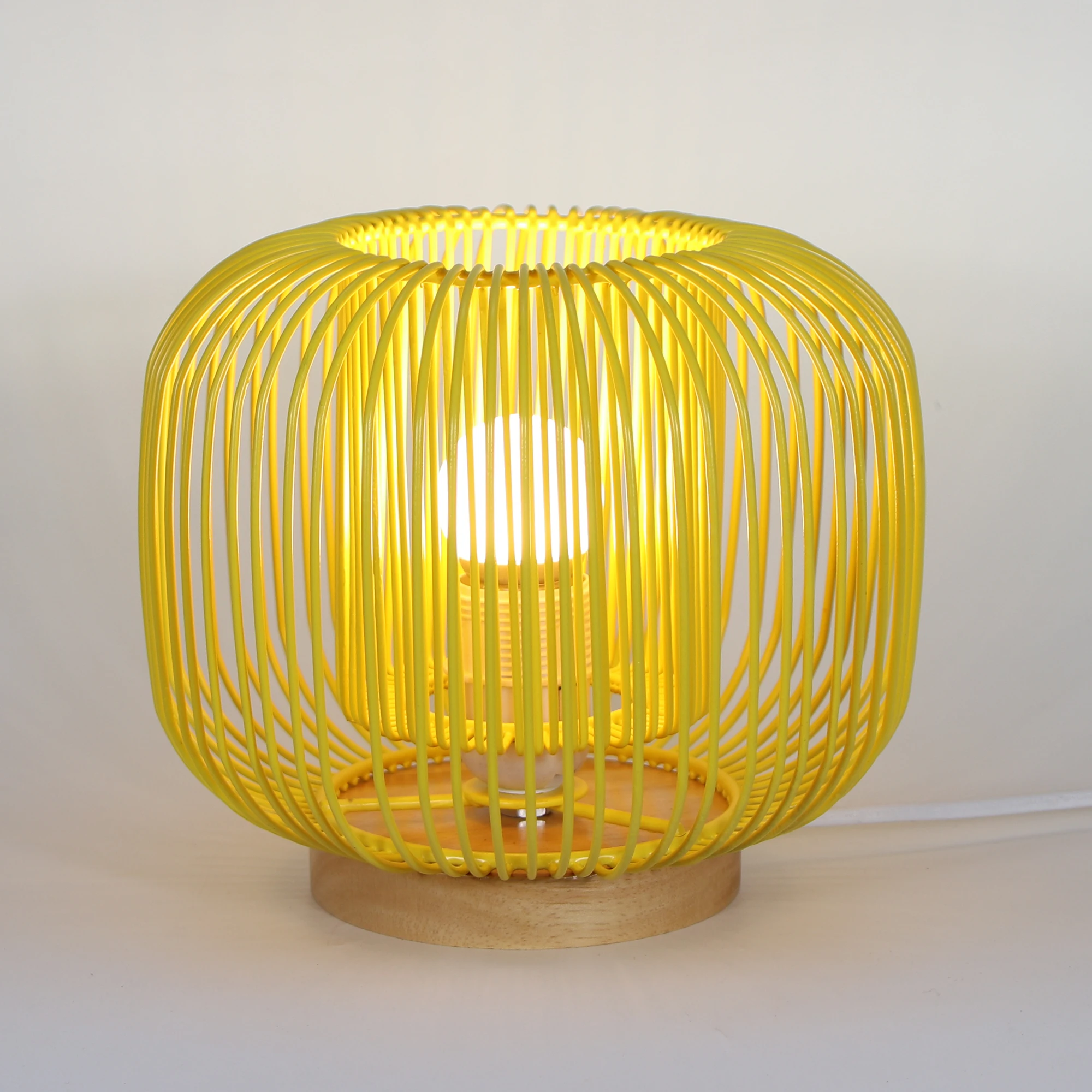 china custom black desk lighting decoration modernas lampara lamp shade modern iron table bedside metal wire lampshade frame