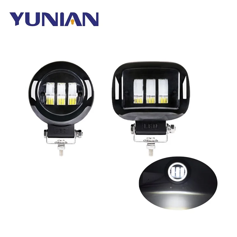 5inch 30W Led Work Light For ATV SUV Offroad Auto Motorcycle Electric Scooters 12V 24V Angel Eyes Fog Lamp Low Beam lights