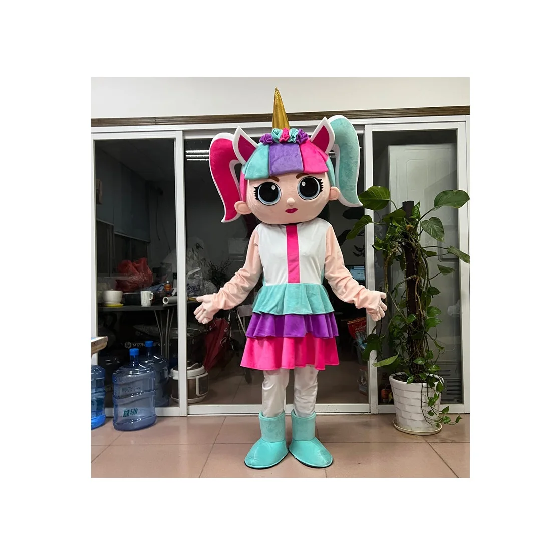 Custom Lovely Unicorn Lol Character Mascot Costume Cute Lol Gilr Dolls Mascot Costume For Cosplay Party Event