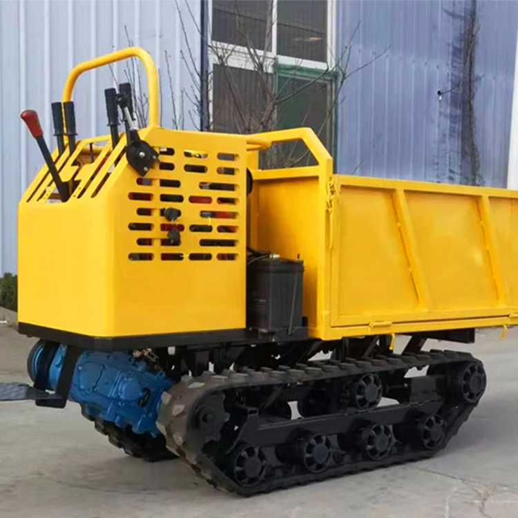 Hot Sale Flexible Operation Hand-Held Farmland Cargo Pulling Rubber Crawler Dump Truck With Certified