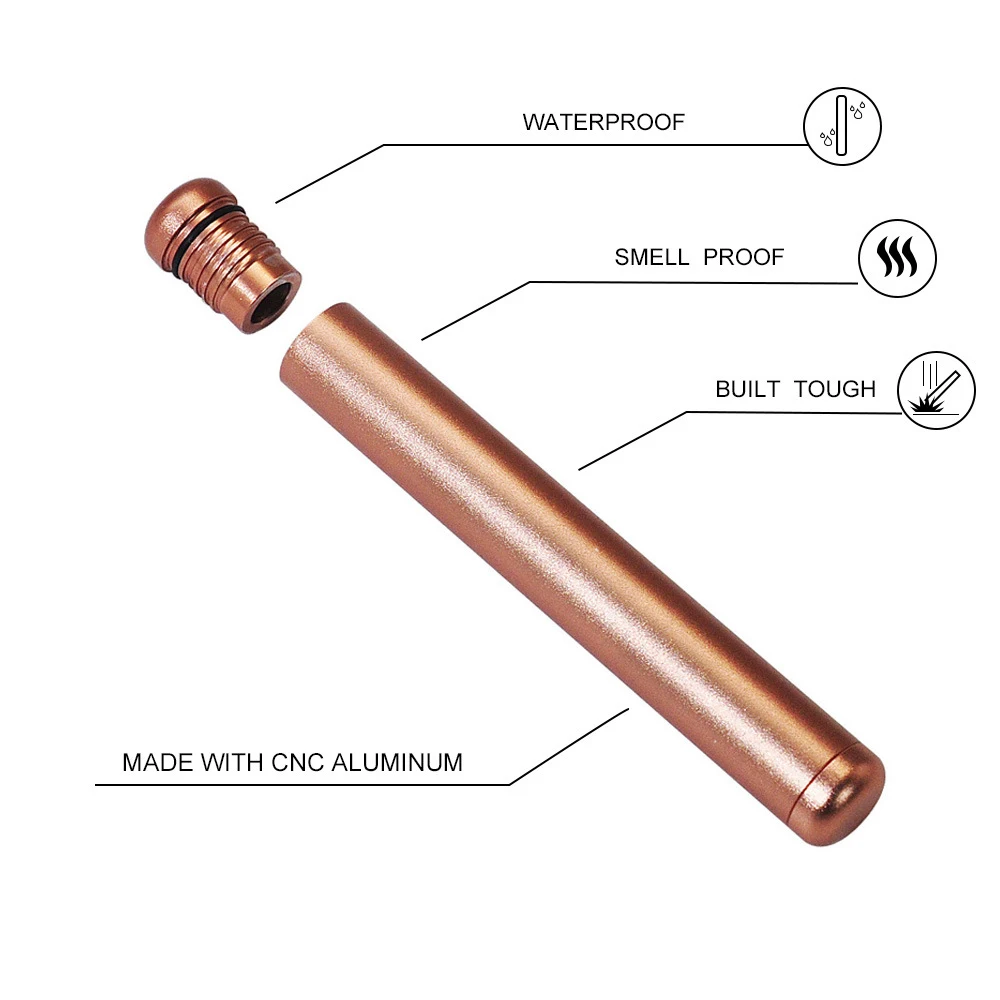 Smoking Accessories Empty cigar Tube Waterproof Tubes Cigarette Smell Proof 109mm J Case