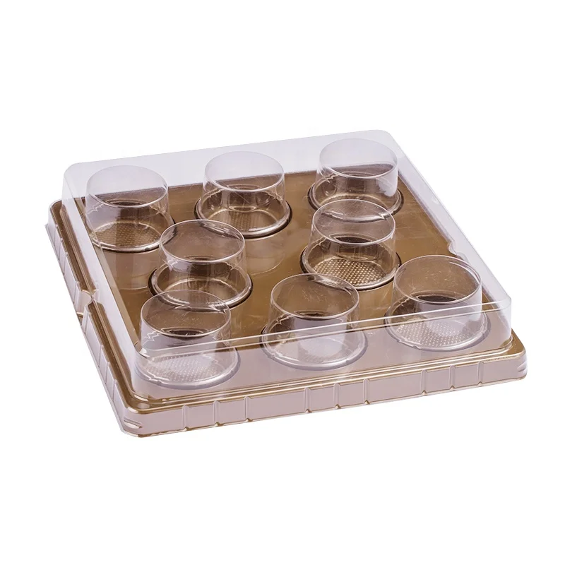 Plastic Moon Cake Packaging Box Food Dessert