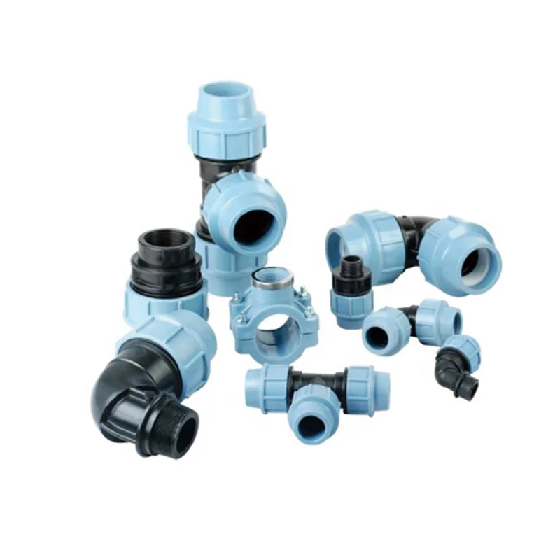 PP Compression Fittings wholesale Free Sample drip for Irrigation supply Good quality Pipe coupling Female elbow with brass