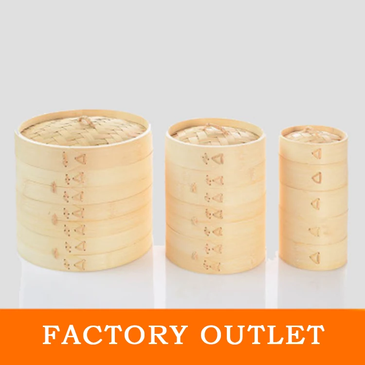 Amazon горячие китайские ПРОДАЖИ бамбуковой ручкой 10 дюймов Бамбуковая решетка для варки на пару