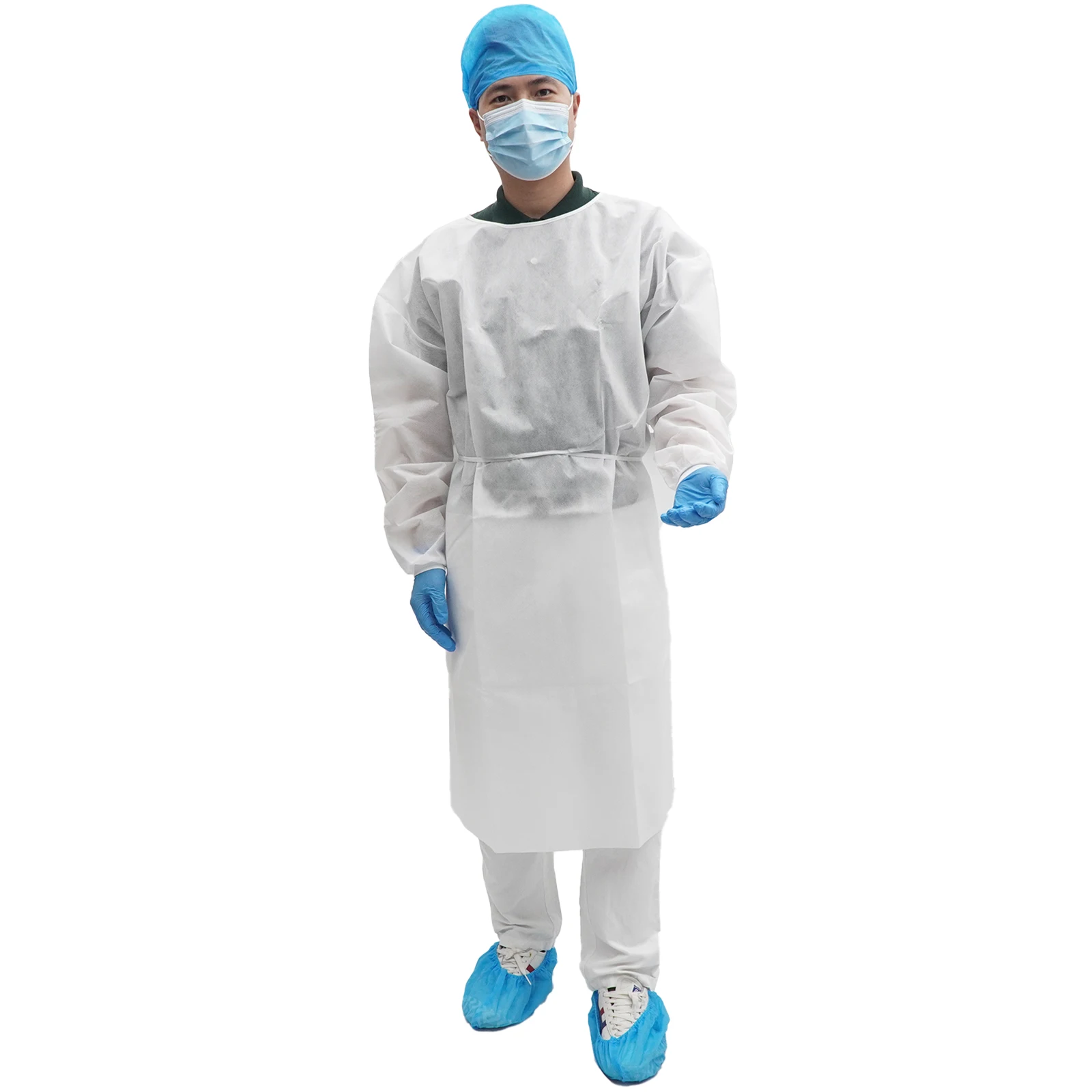 New China Manufacturer Isolation Gown Disposable Isolation Gown Isolation Gown With Rib Cuff
