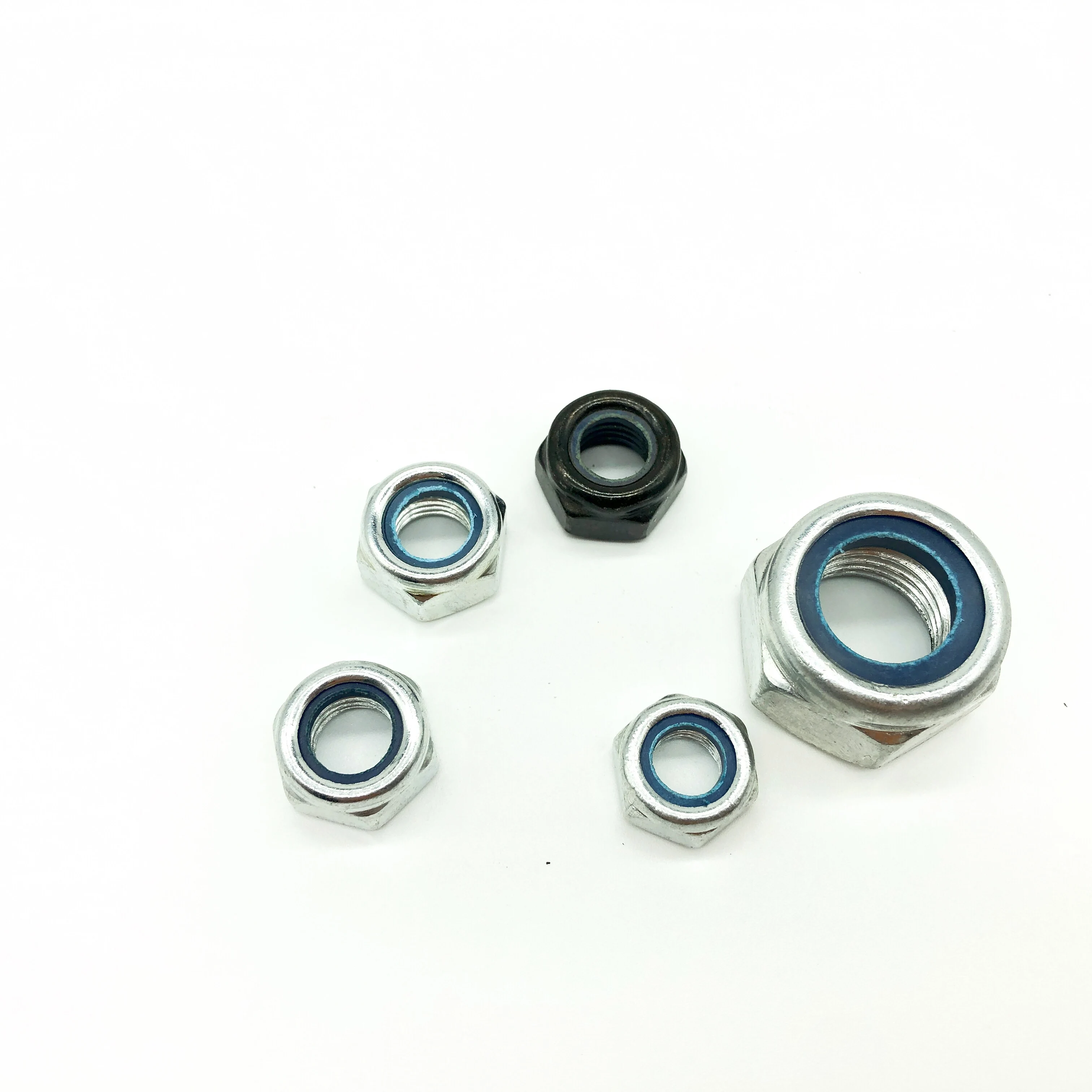 Chinese High Strength 304 Steel DIN 985 DIN982 Lock Nut Custom 8.8 Grade M8 Nylon Nut Hexagon Nut