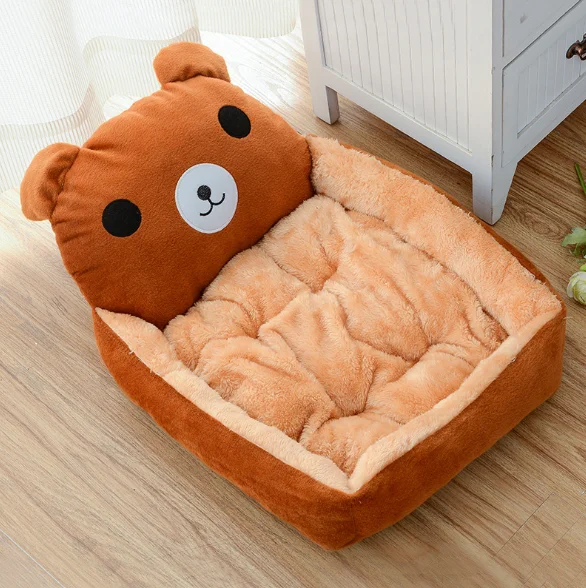 Wholesale high quality home colorful cute animal dog beds cat pet supplies pets sofa plush pet house