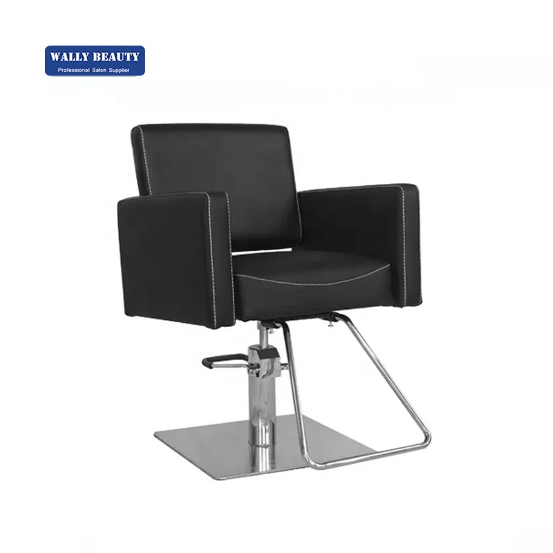 Wally Beauty european hair salon furniture professional styling commercial salon chair barber chair with footrest for barbershop