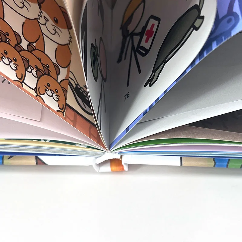 Provide Hardcover Book Customization Services Print Wonderful Comic Stories Paperback Publishing Magazines Children Book