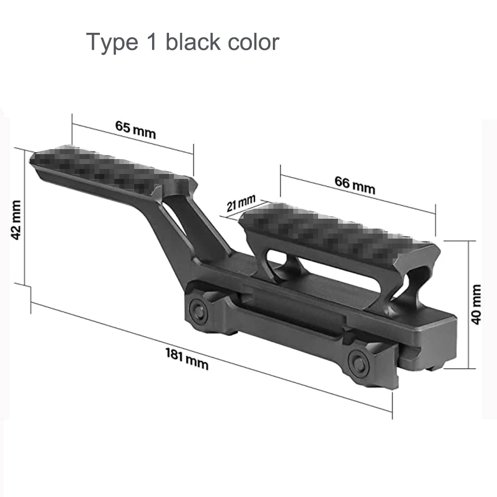 Riser Mount For 558 Holographic Sight Night Vision Laser Red Dot Integrated Loadout Base Adapter 20mm Mount Hunting Accessory