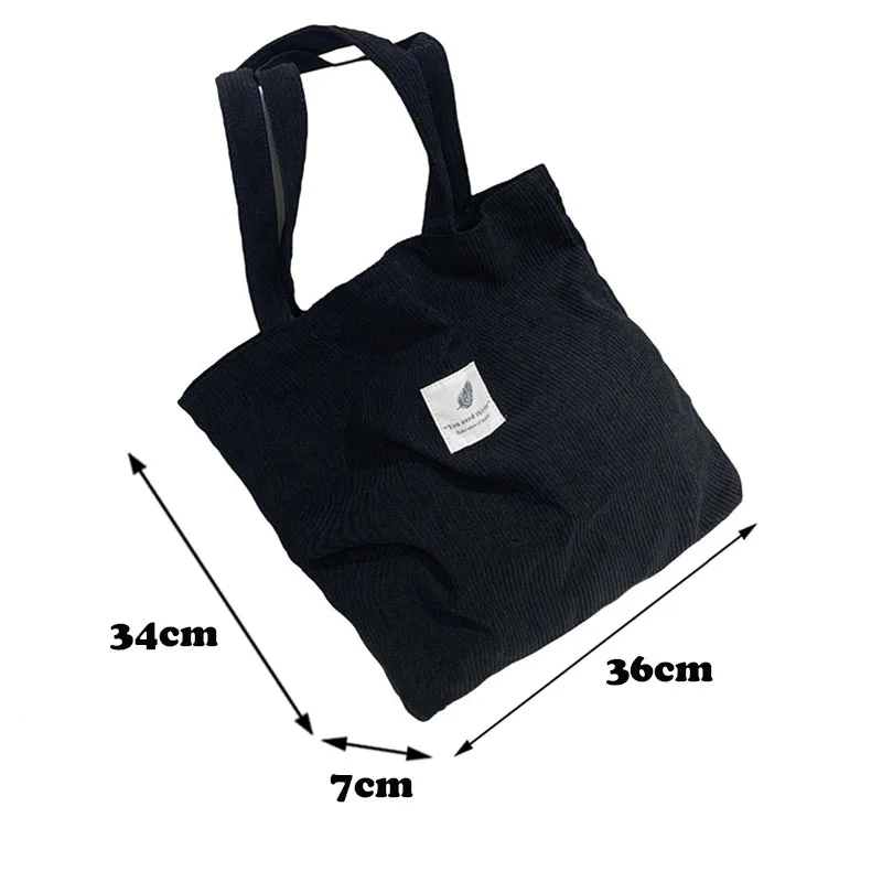 Многоразовые сумки для покупок для женщин 2021, Вельветовая сумка через плечо, повседневная женская сумка-тоут для определенного количества, Прямая поставка