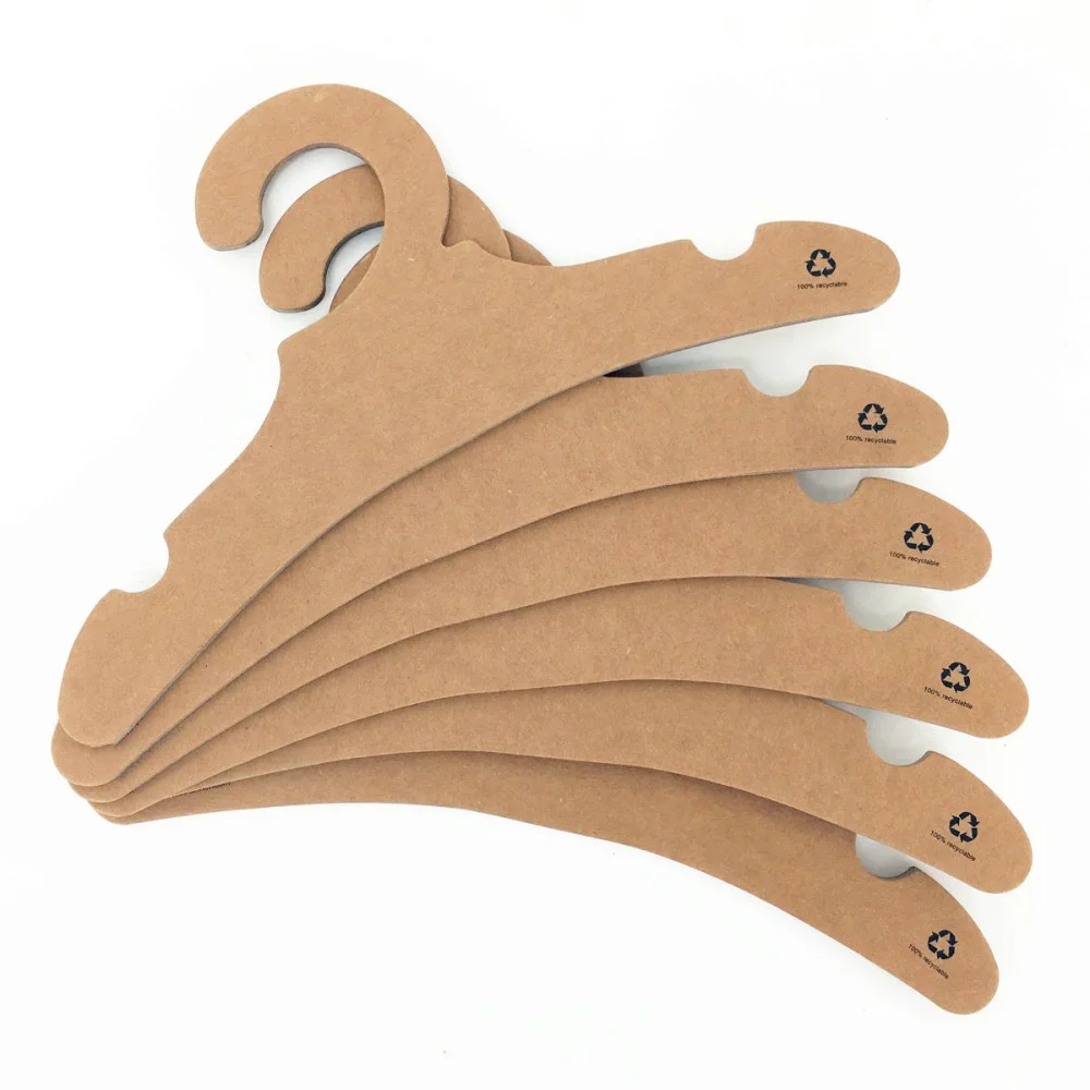 Wholesale cheap customized cardboard clothes hanger