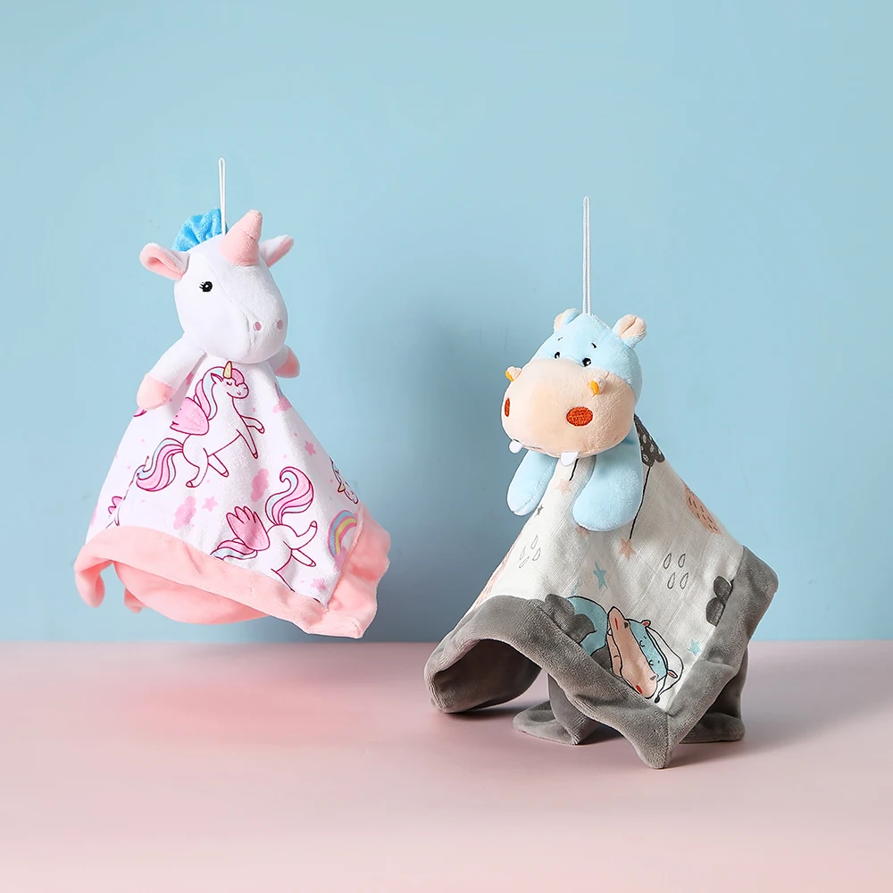 
OEM Security Baby Comfort Super Soft Animal Shape Baby Comforter Blanket 