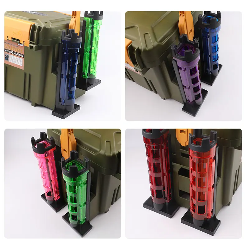 Fishing Rod Barrel Holder Raft Equipment Vertical Inserting Device for Equipped With Box Pole Accessories Stand