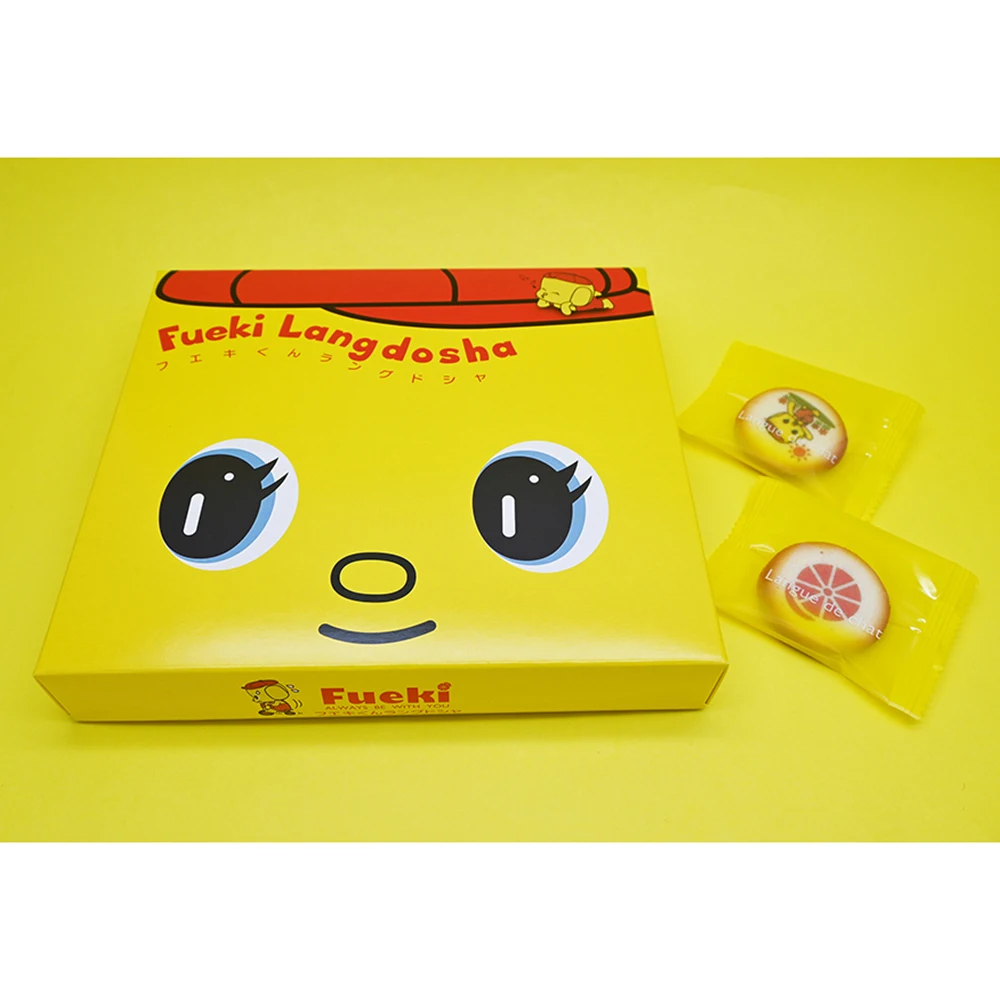 Dark chocolate chip biscuit cookies with standard individual packaging