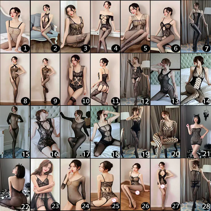 sexy open crotch lingerie Pajamas for women higher quality fishnet tight ropa de mujer lenceria para mujer