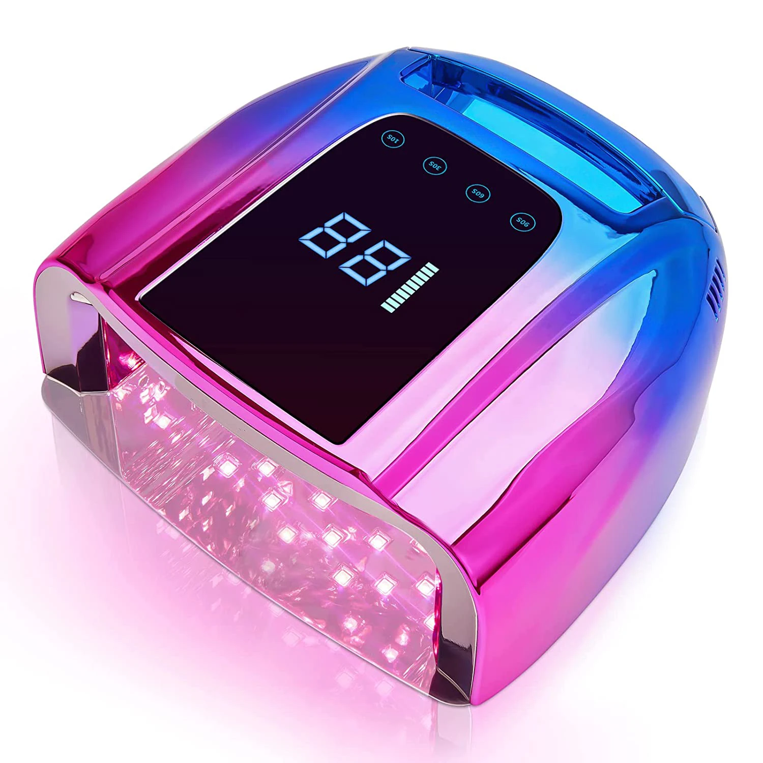 New Design 96W fast curing thumb cordless uv LED lamp professional nail dryer uv led lamp rechargeable nail lamp
