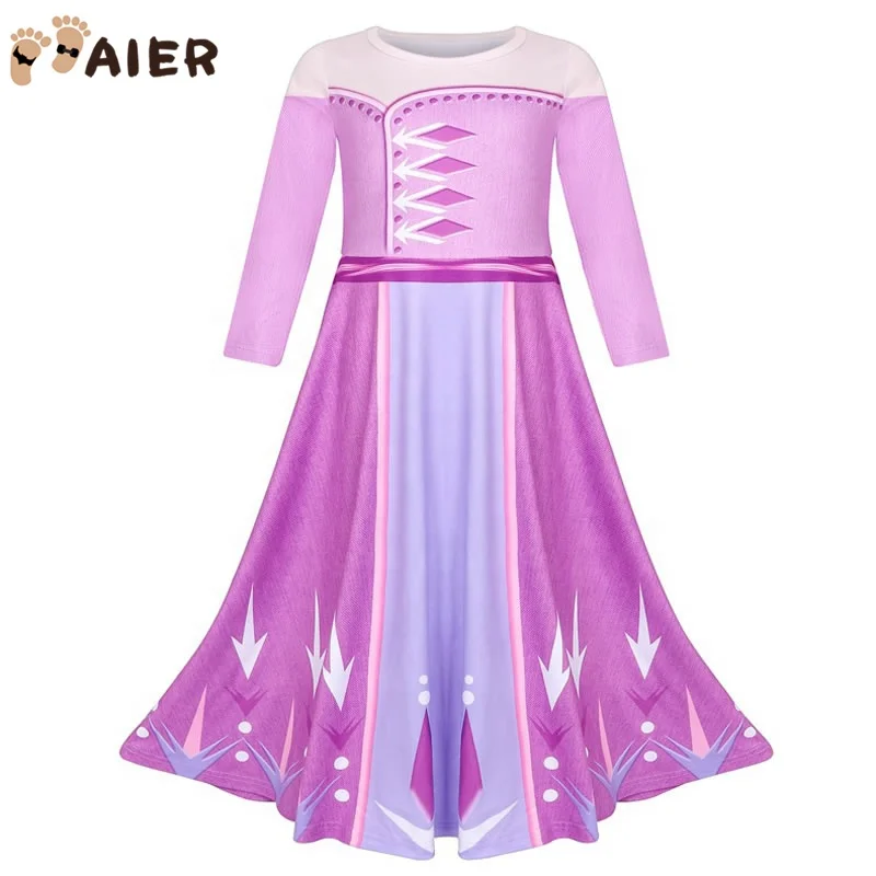 2019 Snow Queen 2 Princess Elsa  2 Party Dress Elsa Costume