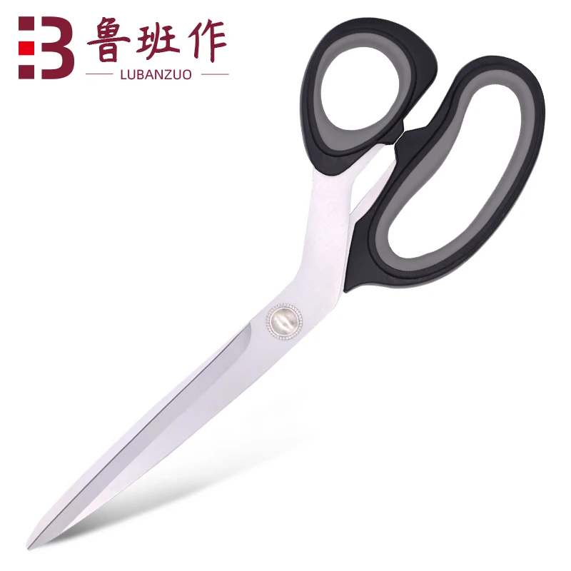 stainless steel  leather fabric black tailor scissors