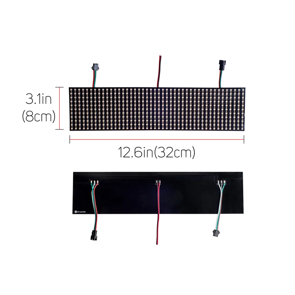 WS2812B Mini LED SMD 2427 22x22 11x44 cm 484 Pixels Digital Programmable Flexible RGB Led Matrix Panel Display