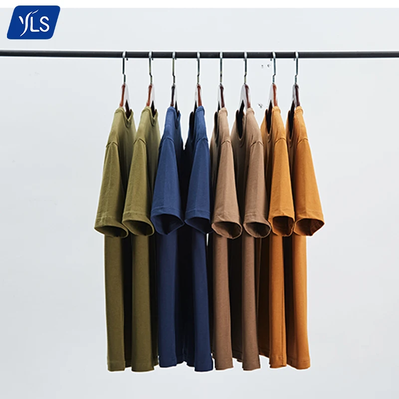 YLS Wholesale Branding Custom Logo Prin New Design Athletic 100% Cotton Sports Wear Oversized Unisex Tshirt