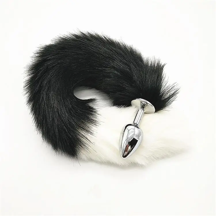 Romance Cosplay False Fox Tail With Metal Anal-Butt Plug Funny Toy Adult Game butt plugs beginner