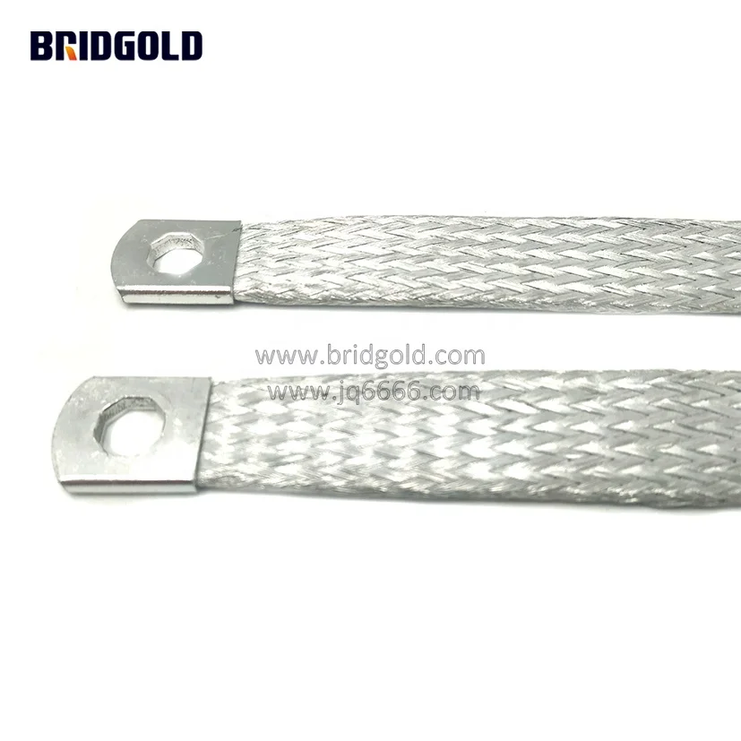 tinned copper braided ground strap for electric drive system