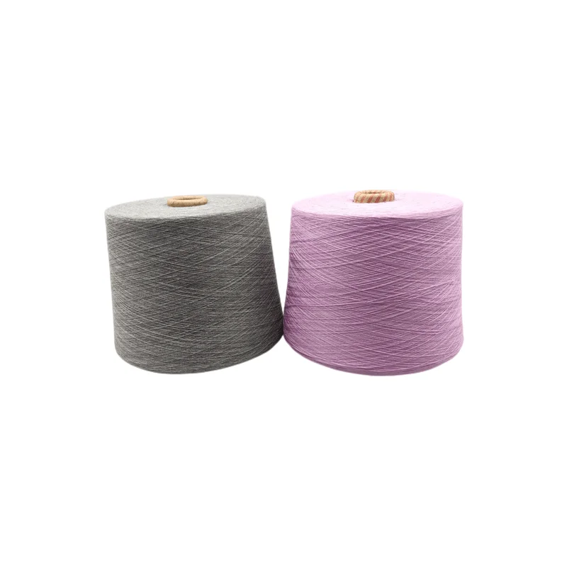 100% полиэфирная пряжа 32S из полиэстера черно-белая для изготовления чулочно-носочных изделий