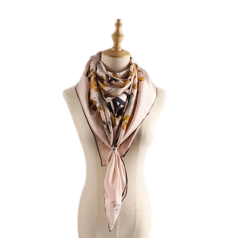 New trending Top end Neckerchief silk bandana custom scarfs muslim arab 2022 plaid scarf