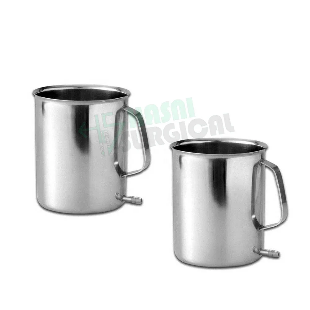 Stainless Steel Measuring jug Cupchemical Measuring jug Stainless Steel Stainless Steel Graduated by Hasni Surgical CE/ ISO