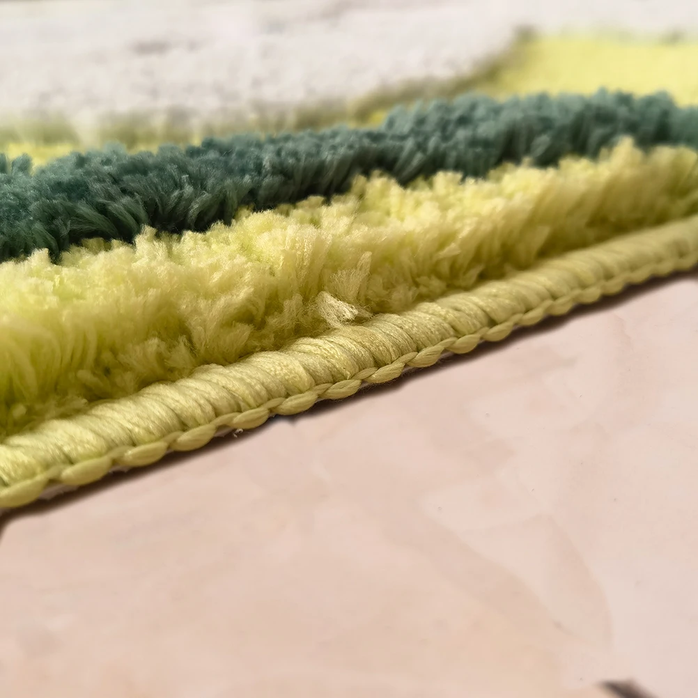 Tufted Moss Carpet Thickened Absorbent No-Wash Loop Pile Polyester Floor Mat 3D Bathroom Rug Home Use Bathrooms Other Home