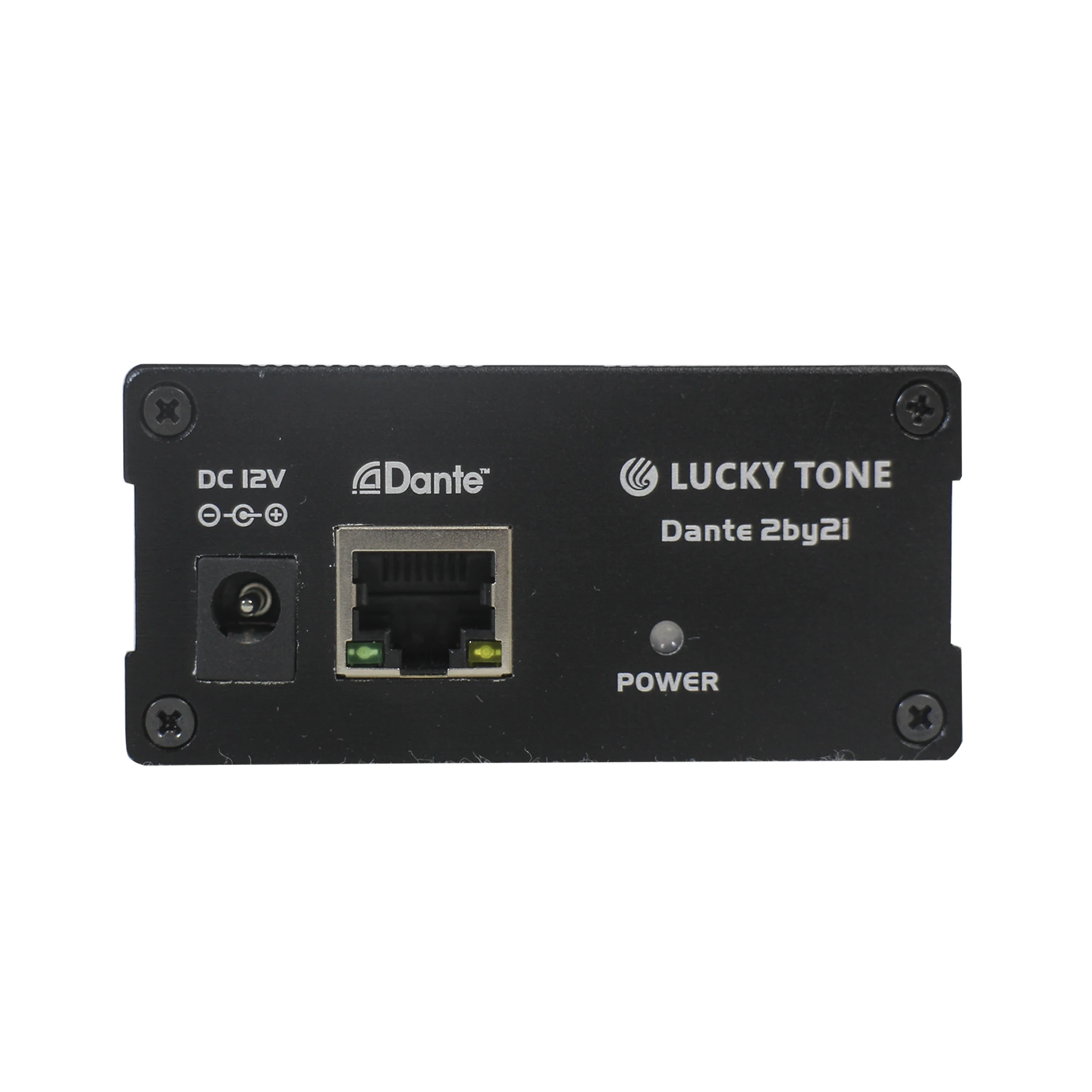 T CAT5/6 Connector Small Mounting Bracket Dante 2 in Out Transmitter Audio with POE Splitter