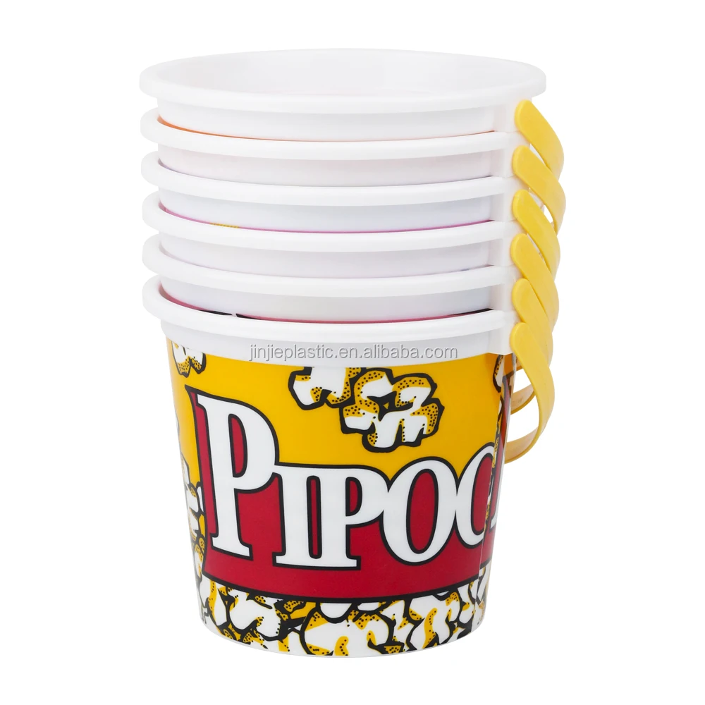 
China Supplier, 44oz Cinema Food Grade, Plastic Popcorn Bucket Printed 