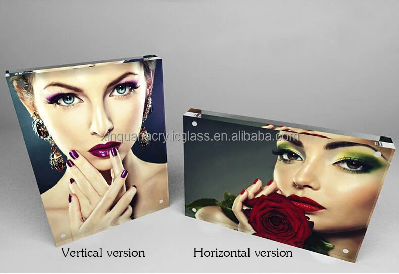 2022 Wholesale Customized Clear Transparent Magnetic Double Sided Acrylic Photo Frame