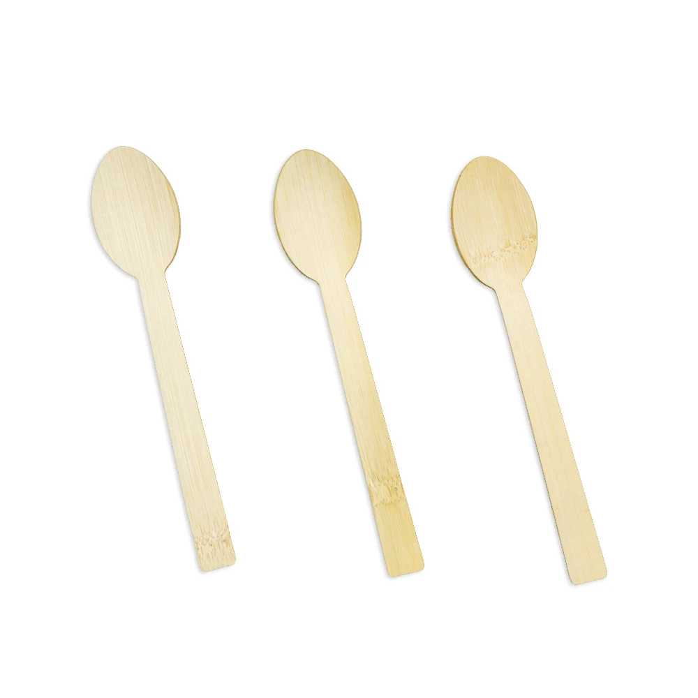 
Custom LOGO Biodegradable Eco-friendly Natural Disposable Bamboo Serving Soup Spoon Set Wooden Bambu Utensils/Flatware/Cutlery 