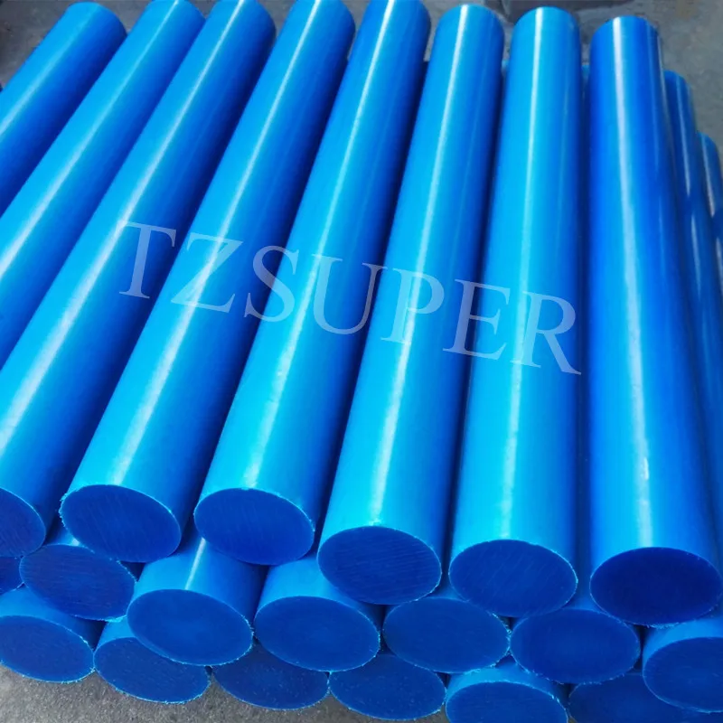 Manufactory Price Blue Color Industrial Use PA6 Nylon Rod