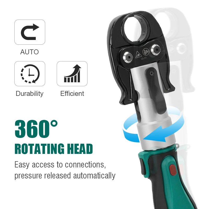 CH-1332 High Power Hydraulic Mini Battery Powered Pipe Crimping Tool Li-ion Rechargeable Tool Stainless Steel Pipe Crimper