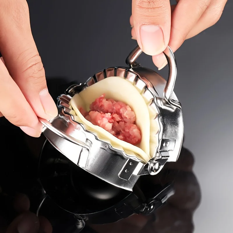 Stainless Steel Kitchen Accessories Food Grade Stainless Steel Dumpling Mould Maker Skin Pick Stuffing Spoon Kitchen Tool Set