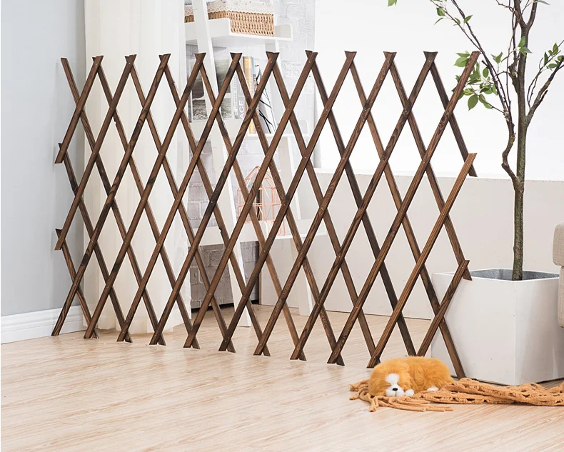 Bamboo wood multi-layer indoor hanging basket multi-fence climbing rattan frame flower vine shelf