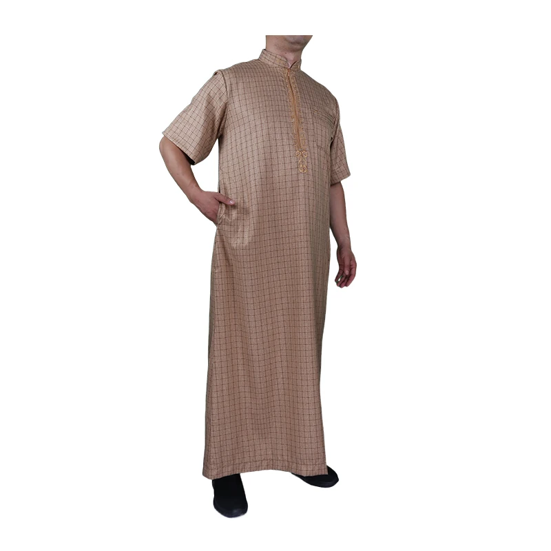 New Hot Wholesale High Quality Khamis Arab Islamic Clothing With Digital Print For Summer Wear