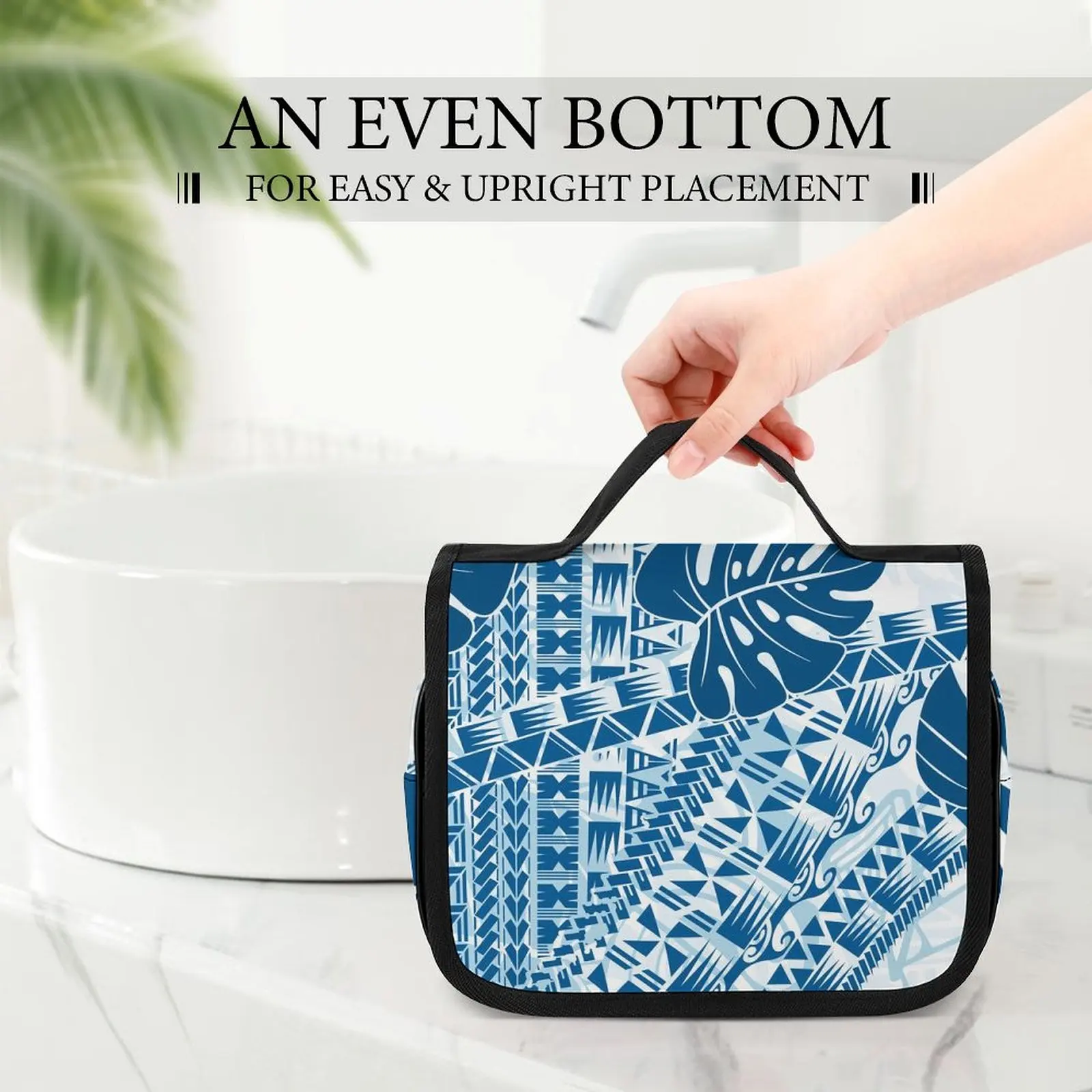 Customized On Demand Tribal Design Wholesale Toiletry Bag Travel toiletry Bag Organizer Hygiene Dop Kit with Hook