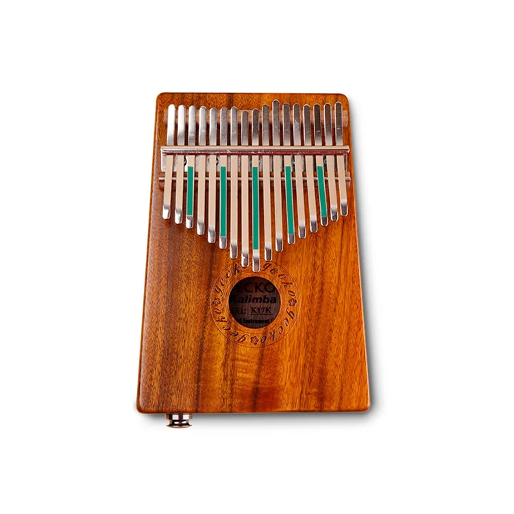 
China Manufacturers New Style African 17 Keys Bass Wooden Acacia Koa Maple Mahogany Solid Wood Thumb Mbira Finger Piano Kalimba 