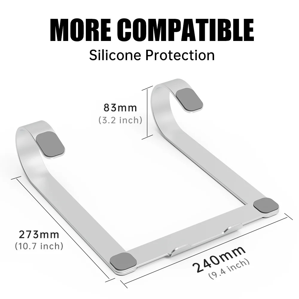 High Quality Folding Table Adjustable Viewing Angle Aluminum Monitor Holder Laptop Stand